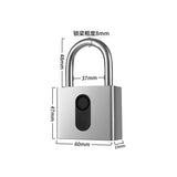Portable Smart Fingerprint Padlock, Bluetooth APP Electronic Lock, USB Charging, Suitable for Warehouses, Courtyards, Storage Cabinets and Safes