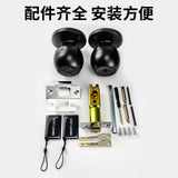 Smart Fingerprint Ball Lock with Tuya WiFi, Password Access for Bedroom Wooden Doors