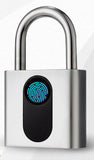 Portable Smart Fingerprint Padlock, Bluetooth APP Electronic Lock, USB Charging, Suitable for Warehouses, Courtyards, Storage Cabinets and Safes