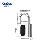 Portable Smart Fingerprint Padlock, Bluetooth APP Electronic Lock, USB Charging, Suitable for Warehouses, Courtyards, Storage Cabinets and Safes