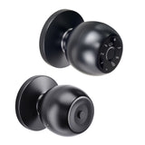 Smart Fingerprint Ball Lock with Tuya WiFi, Password Access for Bedroom Wooden Doors
